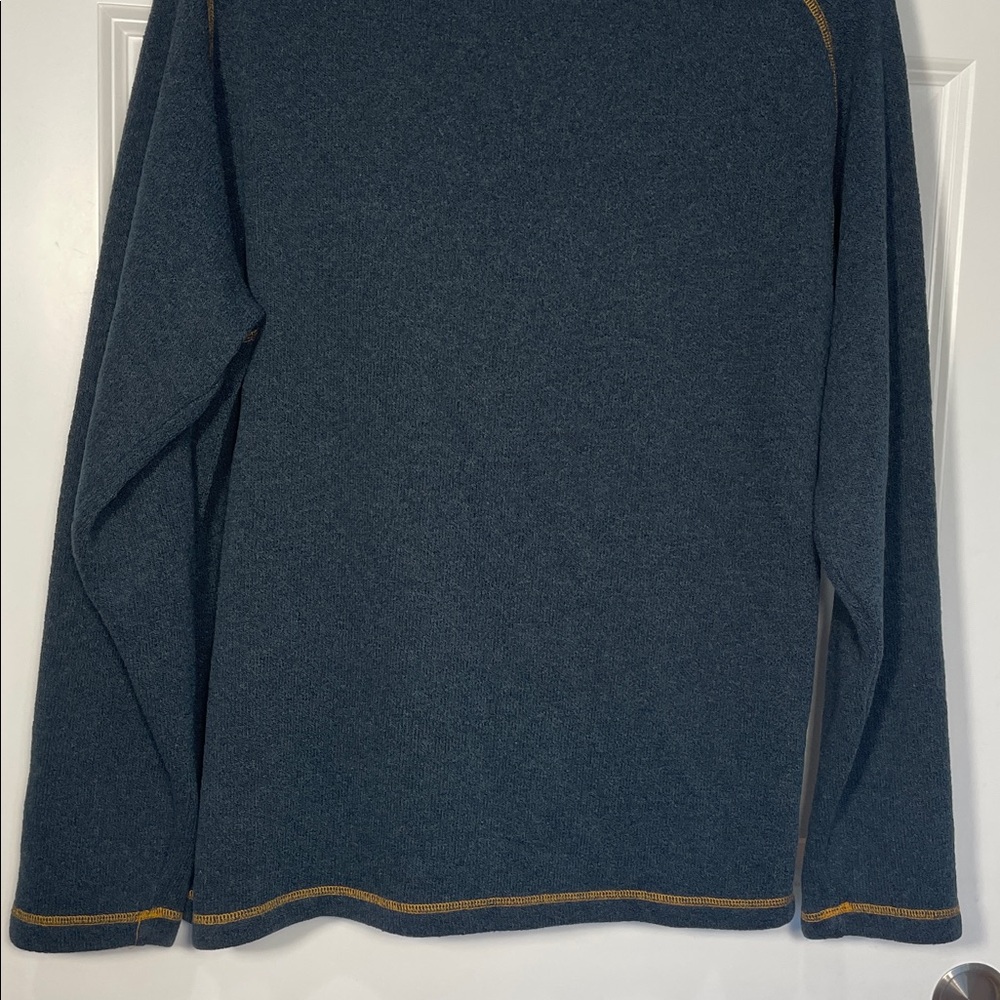 Kuhl Men’s Stovepipe Alfpaca Fleece Pullover Large Shearling-lined Collar Blue - Picture 10 of 16